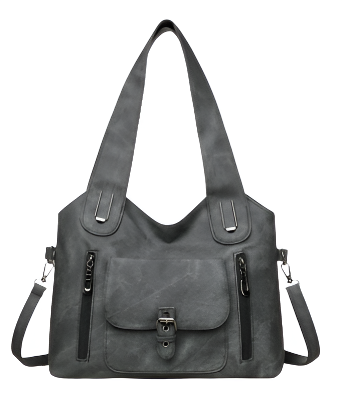 Leah | Vintage Leather Shoulder Bag