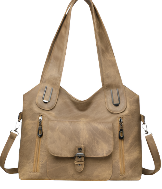 Leah | Vintage Leather Shoulder Bag