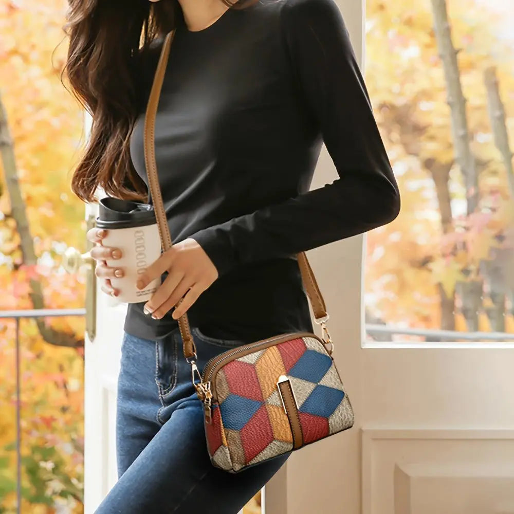 Jane | Stylish Patchwork Mini Crossbody Bag