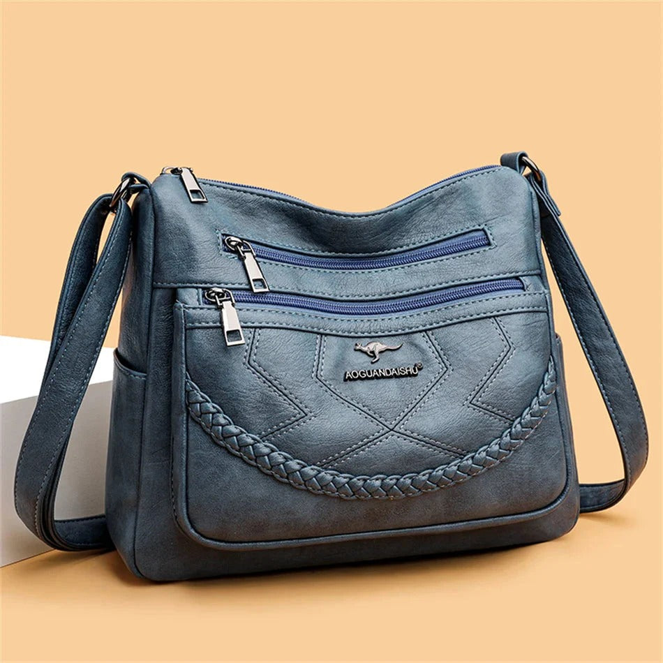 Angela | Luxury soft leather crossbody bag