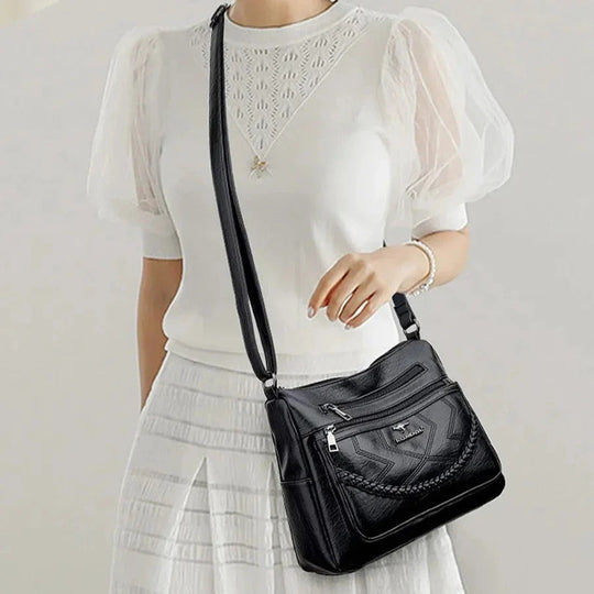 Angela | Luxury soft leather crossbody bag