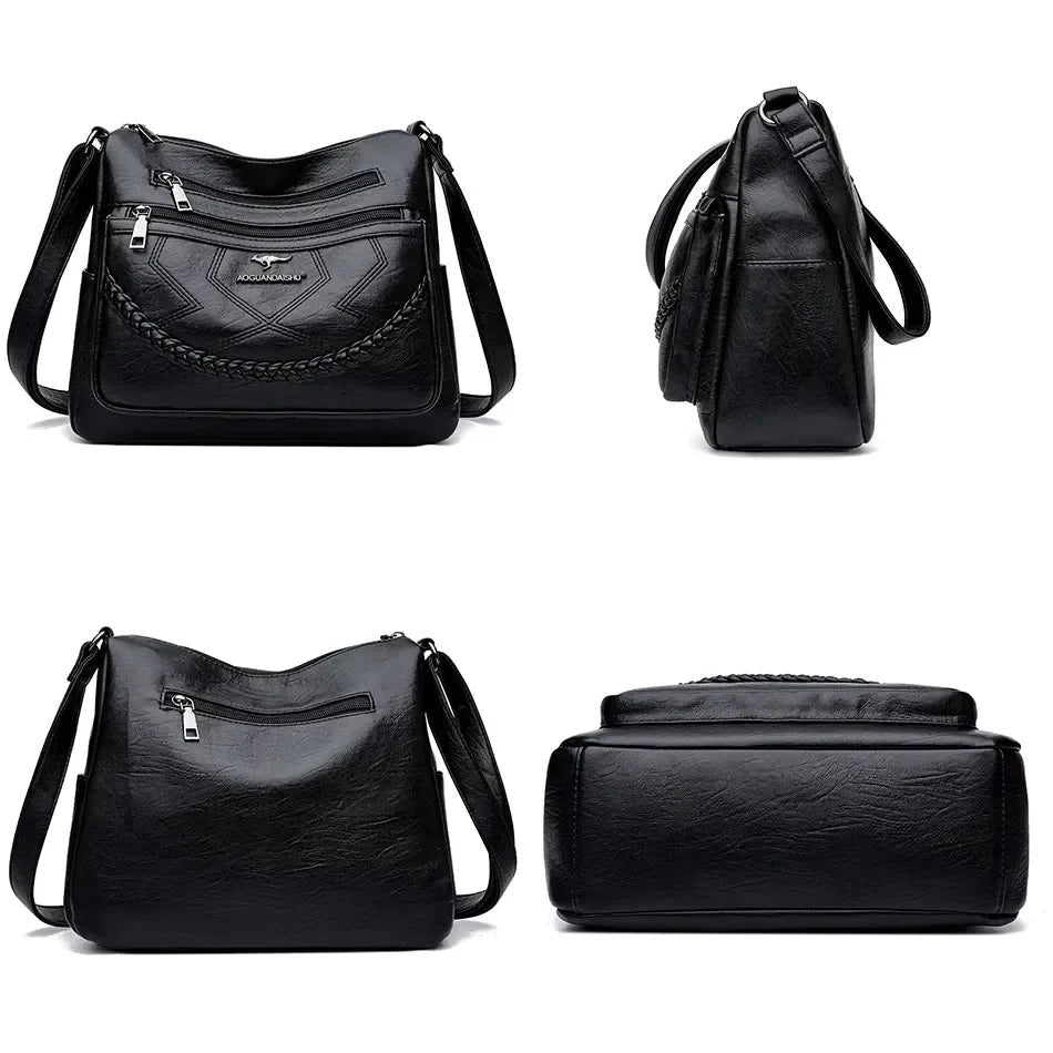 Angela | Luxury soft leather crossbody bag