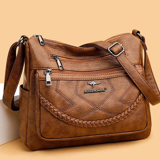 Angela | Luxury soft leather crossbody bag